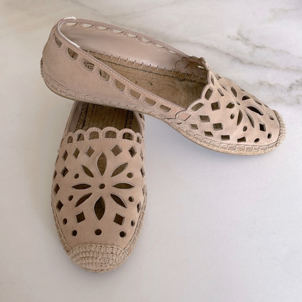 Tory Burch May Flat Flower Cut Out Espadrille